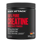 کراتین مونوهیدرات 100% پیور بادی اتک 300گرم (BODY ATTACK 100% PURE CREATINE)