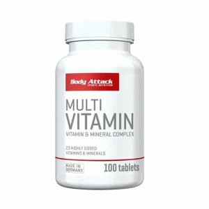 مولتی ویتامین بادی اتک 100 عددی ( BODY ATTACK MULTI VITAMIN)