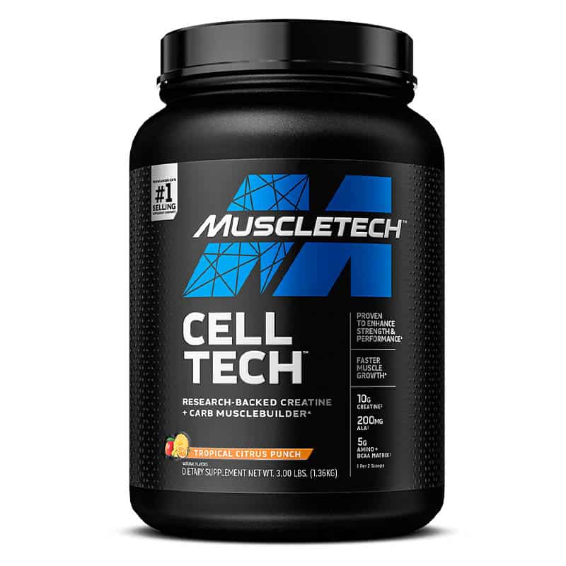 CELLTECH-NEW کراتین ترکیبی سل تک ماسل تک 2.72کیلوگرم (MuscleTech Cell-Tech Creatine)