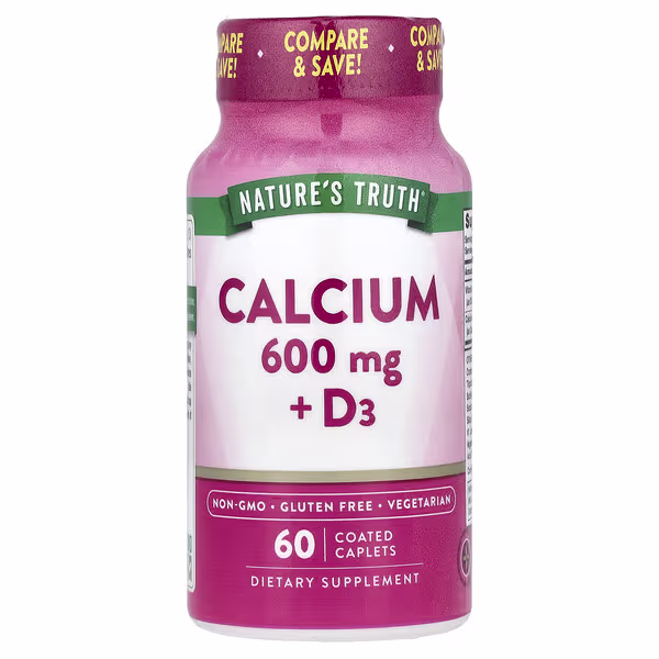 56 کلسیم + ویتامین دی3 نیچرز تروث 60عدد (Nature's Truth Calcium + D3)