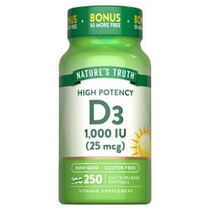 ویتامین دی3 نیچرز تروث 250عدد (Nature’s Truth Vitamin D3 1000 IU)
