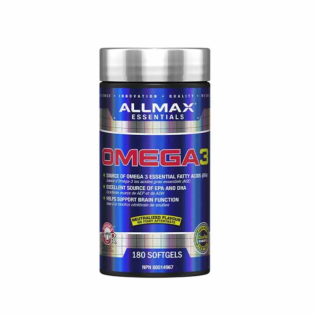 امگا-۳-آلمکس (1) امگا۳ آلمکس 180عدد (Allmax Omega3)