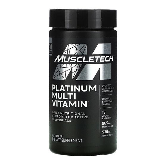مولتی-ویتامین-ماسل-تک مولتی ویتامین پلاتینوم ماسل تک 90عدد (MuscleTech Platinum Multivitamins)